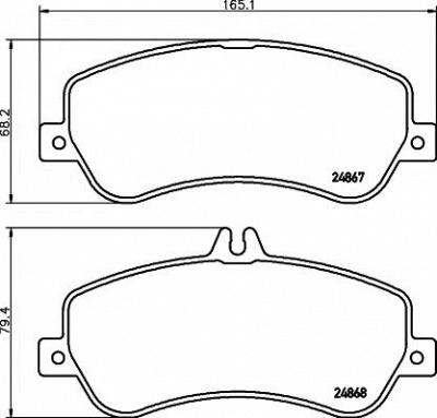 HELLA PAGID 8db355014221 -  Комплект тормозных колодок, дисковый тормоз